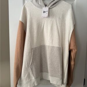 Jordan Men's Cream and Tan Hoodie